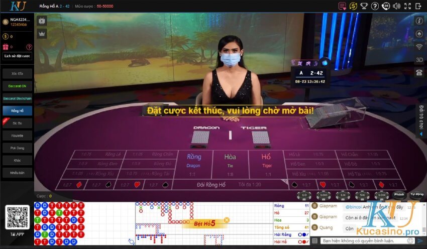 Cách chơi Rồng hổ Ku Casino thắng lớn