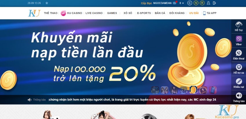 Ku Casino nhà cái đẳng cấp Châu Á