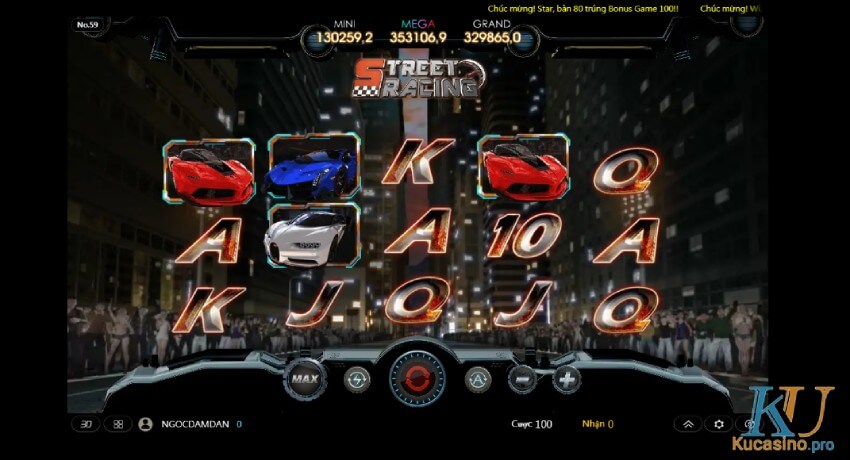 Đua xe đường phố tại nhà cái Ku casino