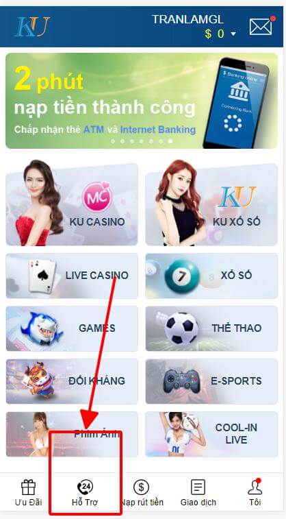 Hướng dẫn liên hệ bộ phận hỗ trợ Ku Casino nhanh chóng