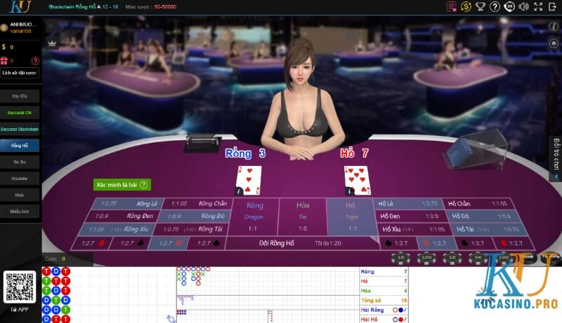 Rồng hổ online là một trong những game bài đổi thưởng uy tín nhất hiện nay tại nhà cái KU Casino