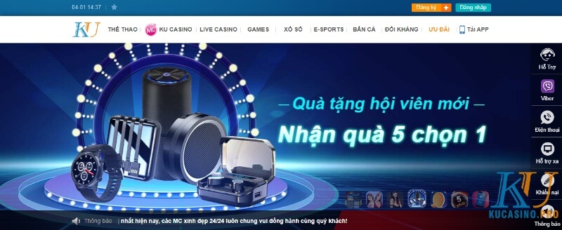 Chương trình khuyến mãi Ku Casino hấp dẫn