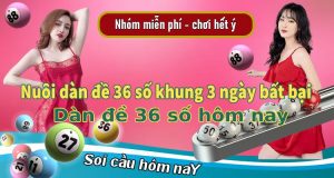 Dàn đề 36 số hôm nay - Nuôi dàn đề 36 số khung 3 ngày bất bại